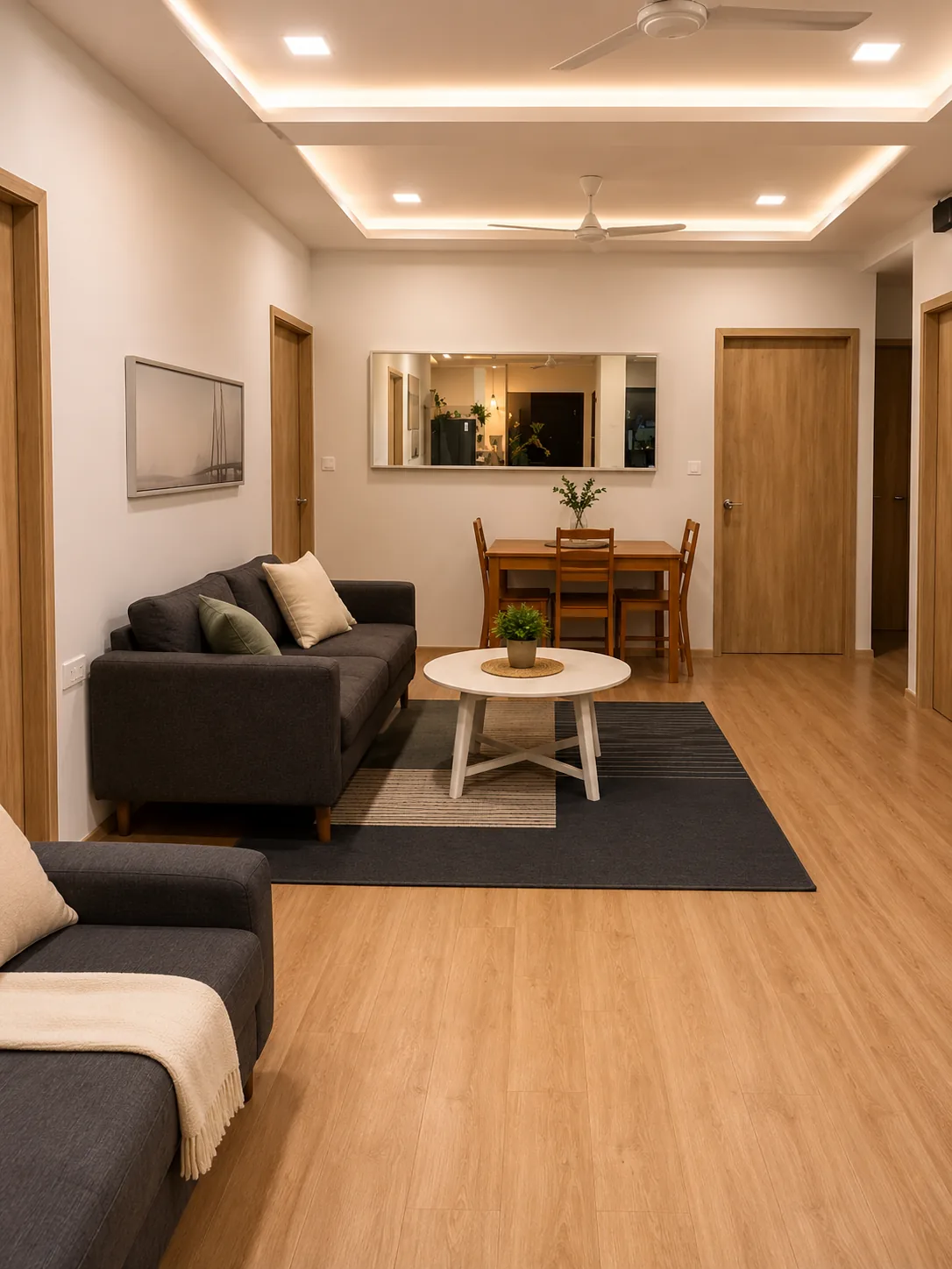 Jorawar Bhawan living room overview