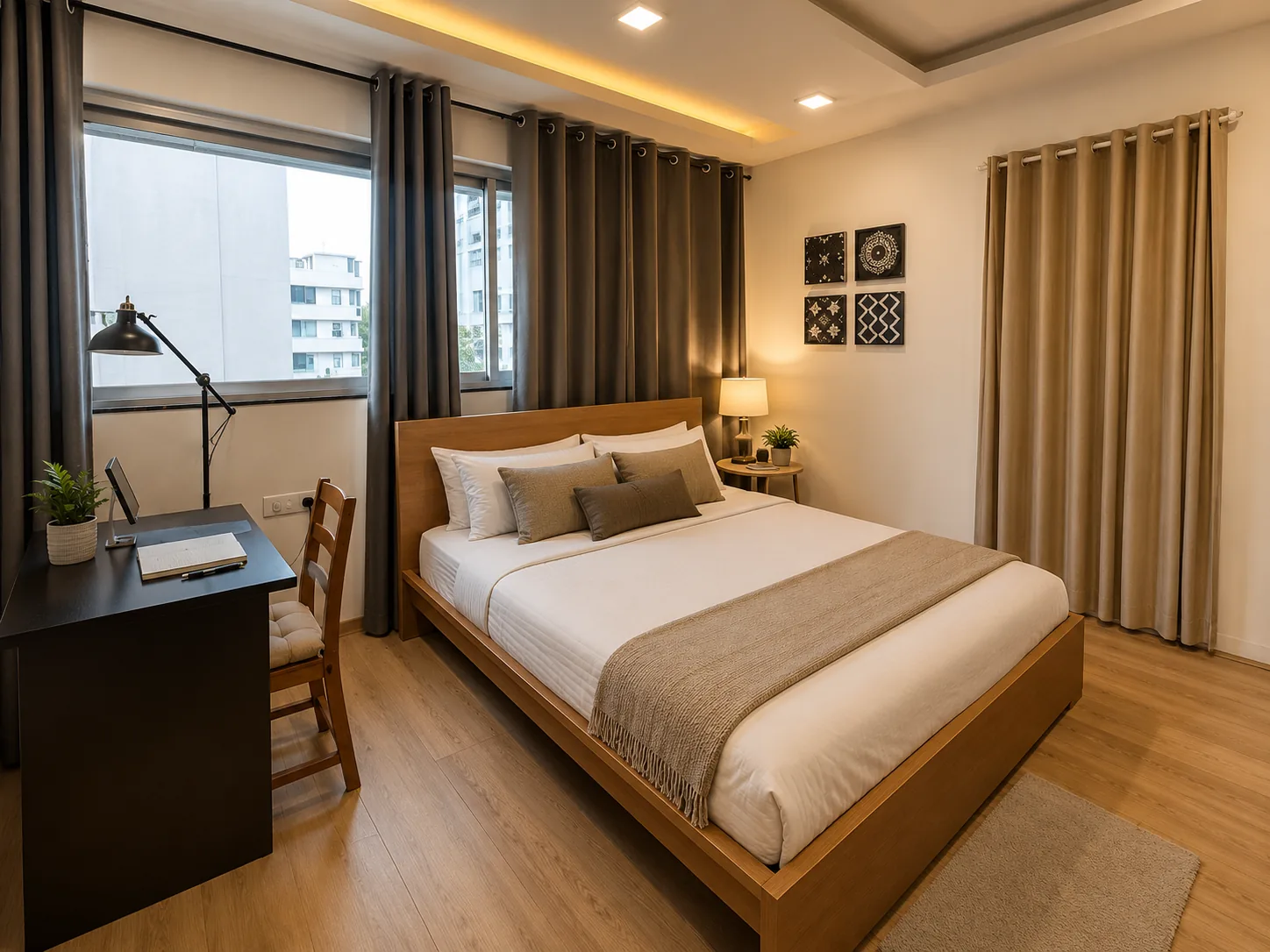 Alternate angle of the private bedroom