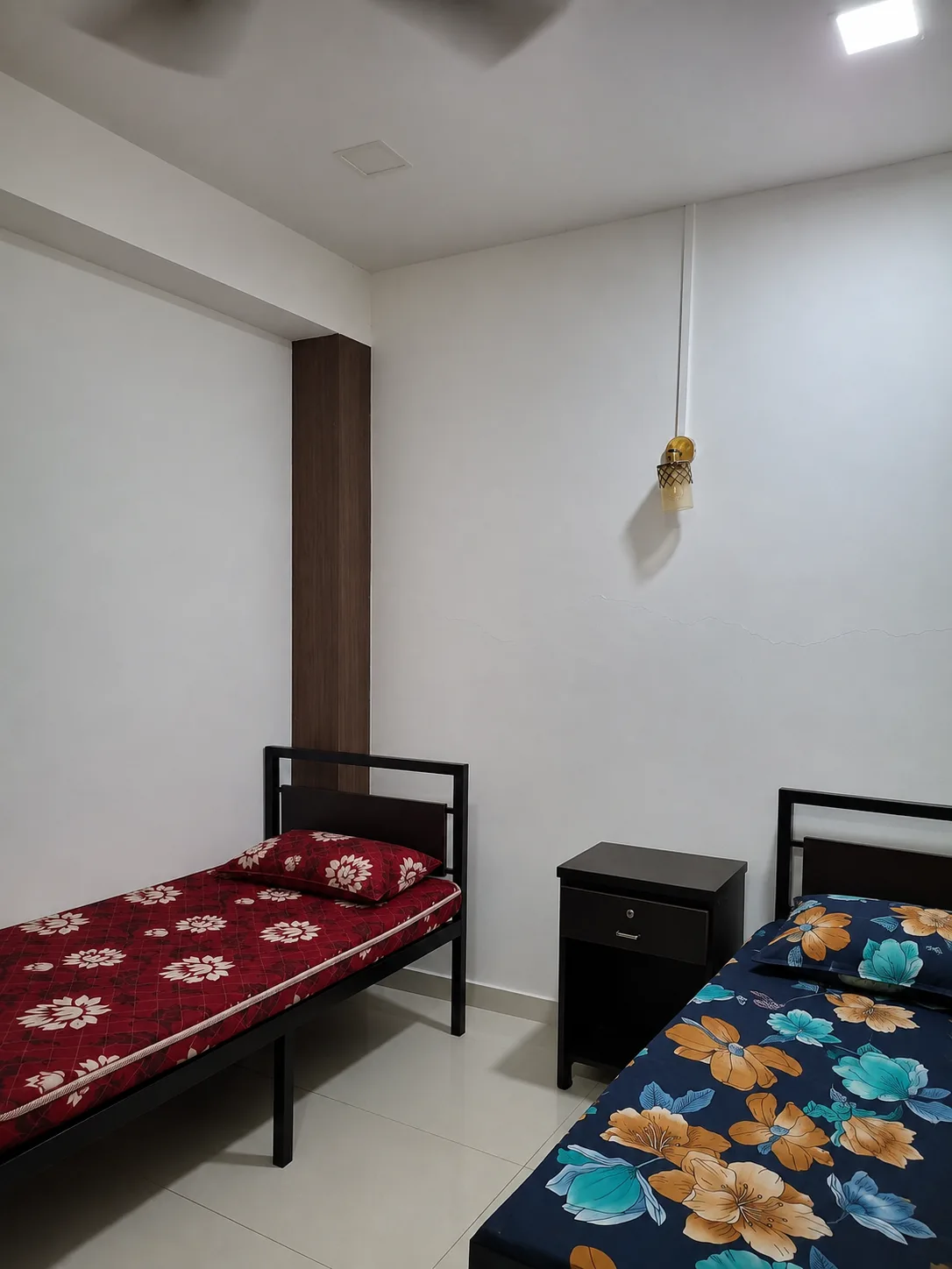 Twin room interior at Nagindas Mansion in Girgaon