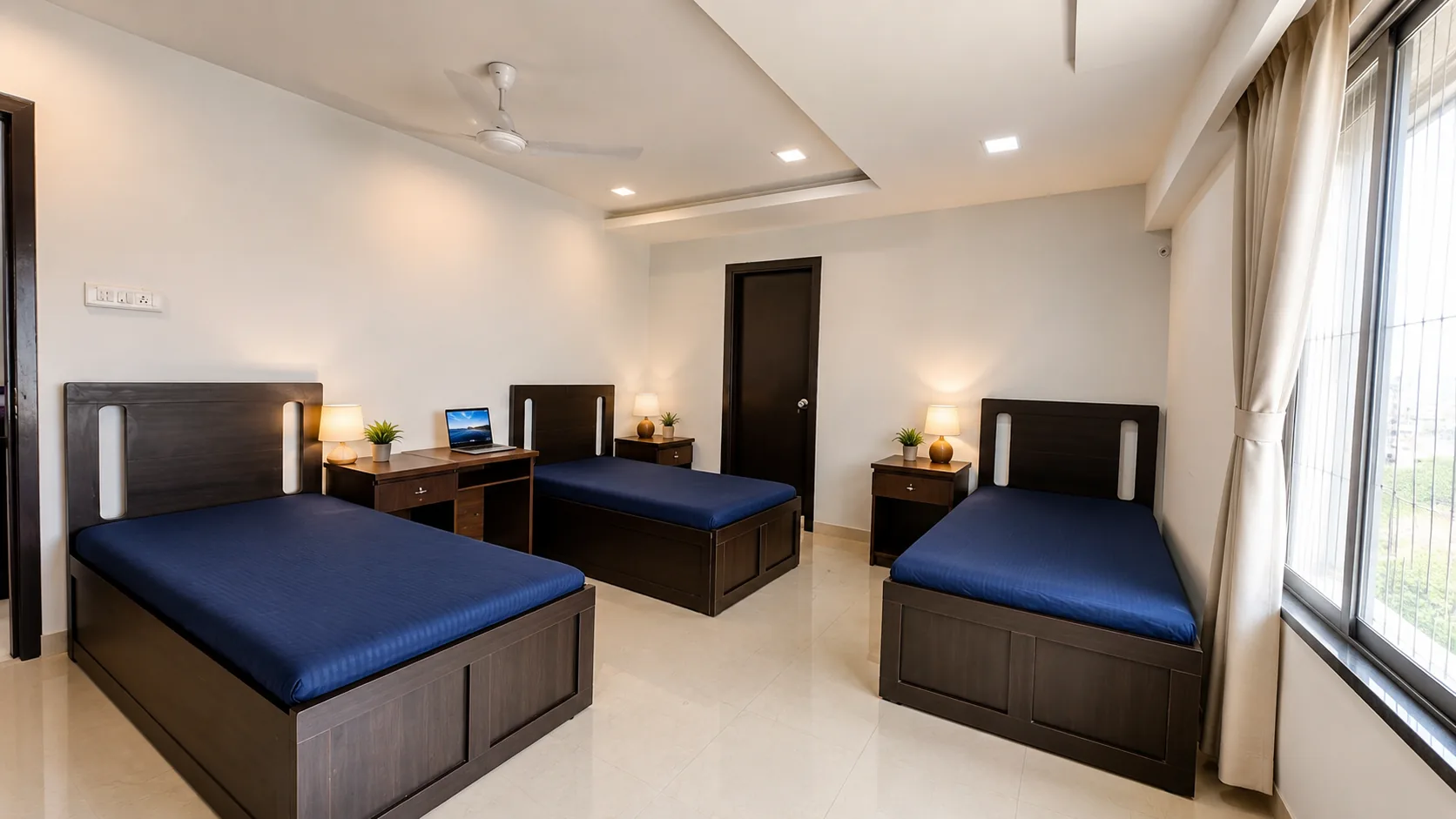 Furnished room styling at 33 Seaface